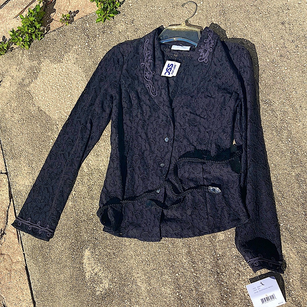 NWT Black Lace Jacket.     
NWT but Vintage JH Collectible